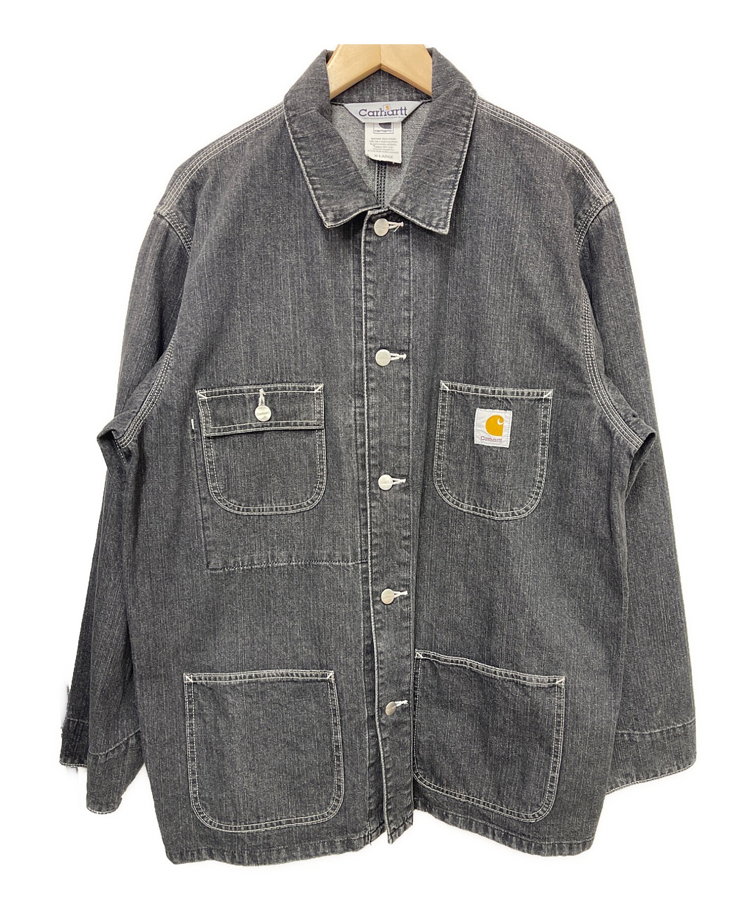 CarHartt (カーハート) カバーオール ブラック サイズ:XL