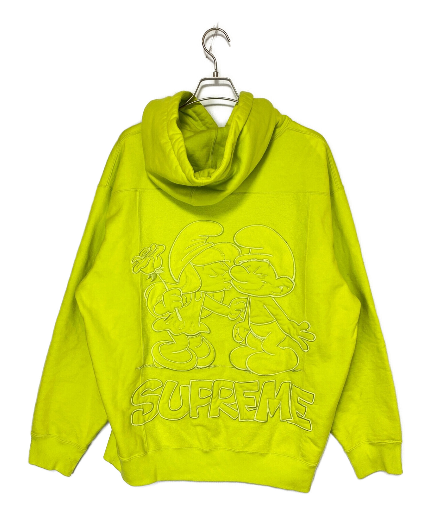 SUPREME (シュプリーム) Smurfs Hooded Sweatshirt イエロー サイズ:L