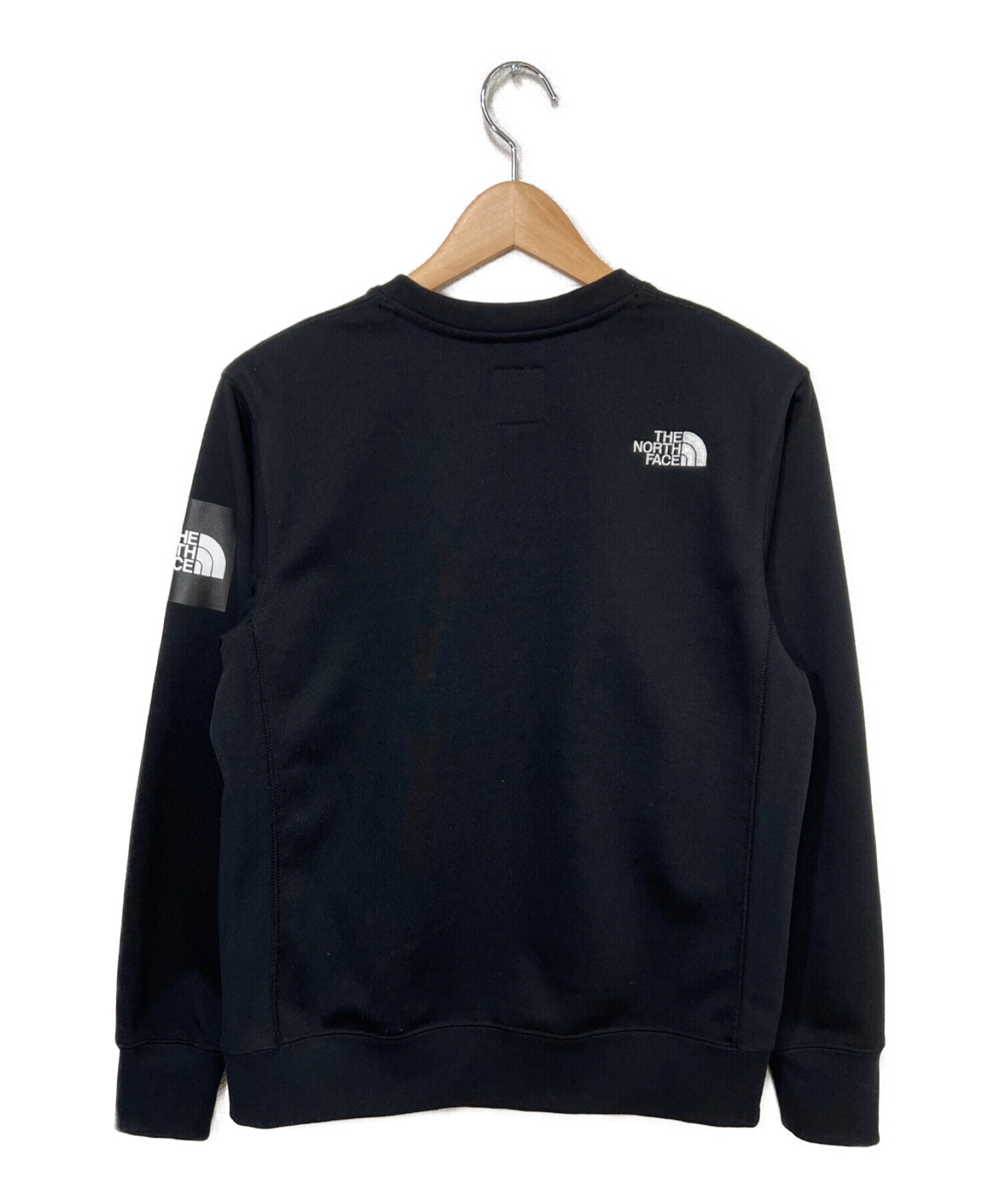 THE NORTH FACE (ザ ノース フェイス) Square Logo Crew(スクエアロゴクルー) ブラック サイズ:S