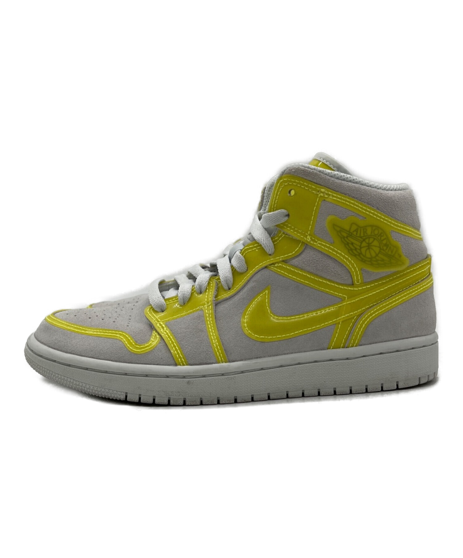 NIKE (ナイキ) AIR JORDAN 1 MID LX（エアジョーダン1ミッドLX） ホワイト×イエロー サイズ:UK 5.5