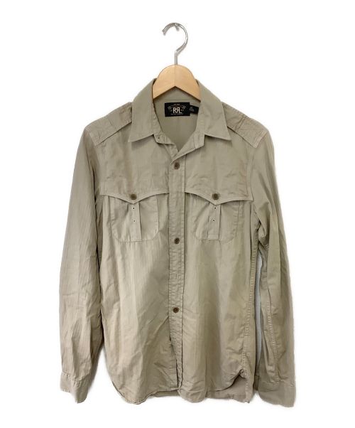 中古・古着通販】RRL (ダブルアールエル) サファリシャツ ベージュ