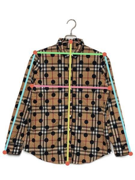 中古・古着通販】BURBERRY (バーバリー) ポルカドットチェックシャツ