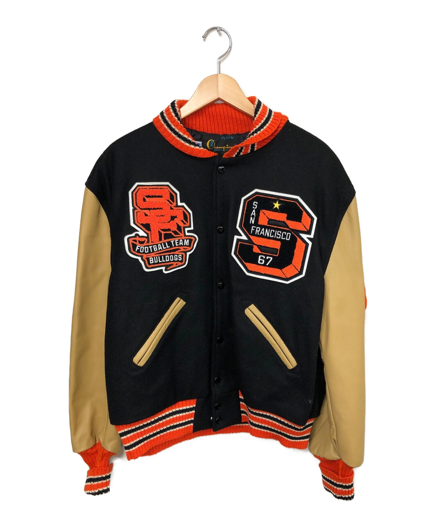 中古・古着通販】Champion (チャンピオン) AWARD JACKET ブラック