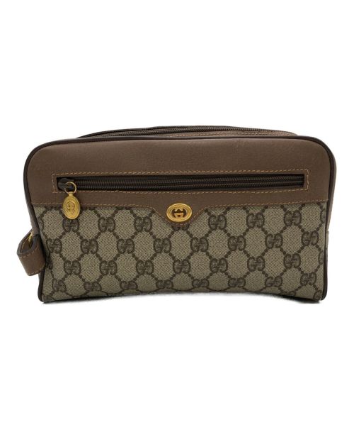 【中古・古着通販】GUCCI (グッチ) セカンドバッグ ブラウン