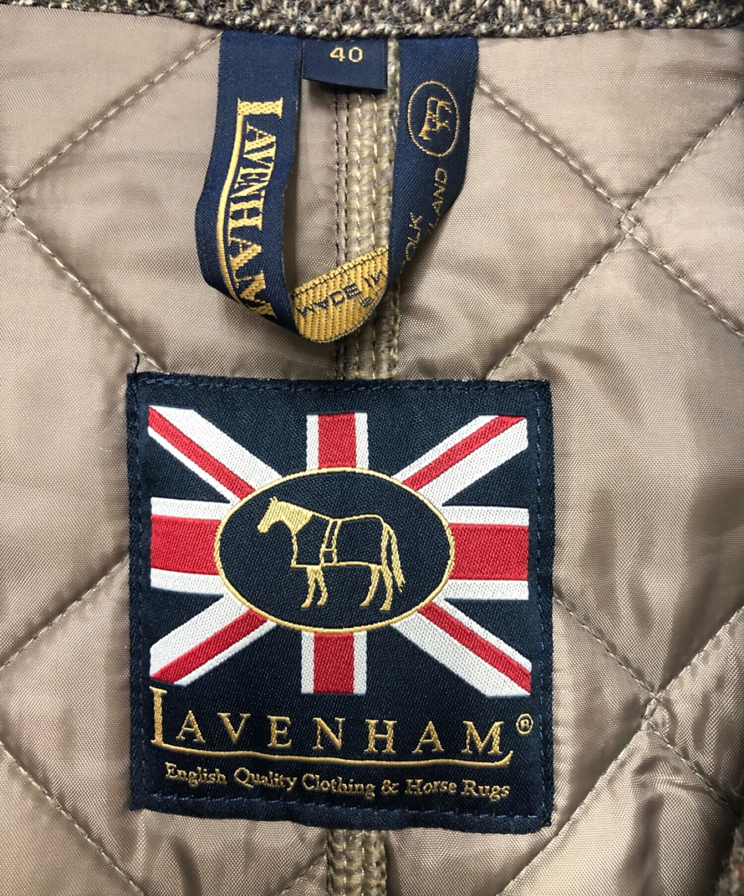 LAVENHAM (ラベンハム) ウールチェスターコート カーキ サイズ:40