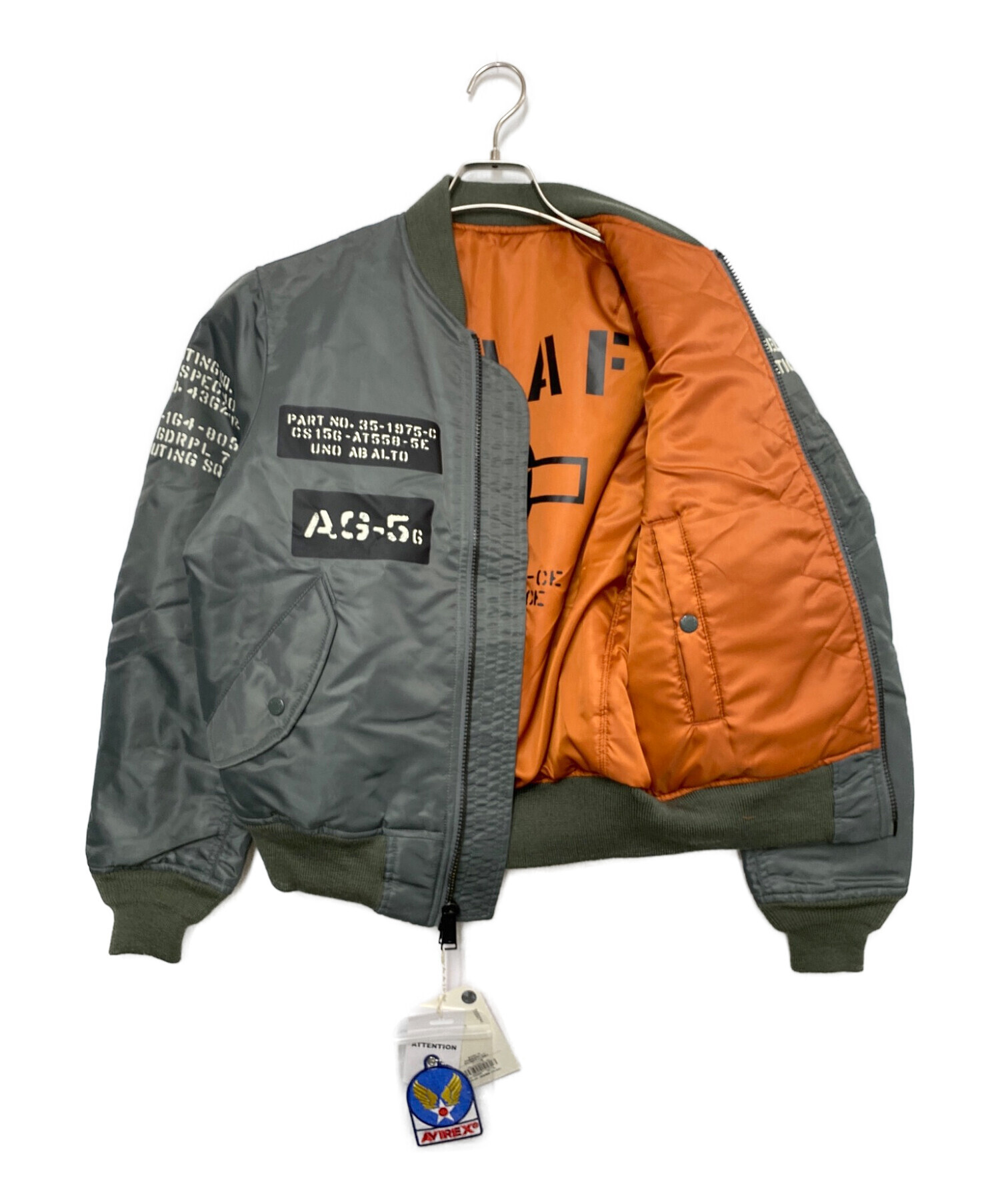AVIREX (アヴィレックス) MA-1フライトジャケット オリーブ サイズ:Ｍ 未使用品
