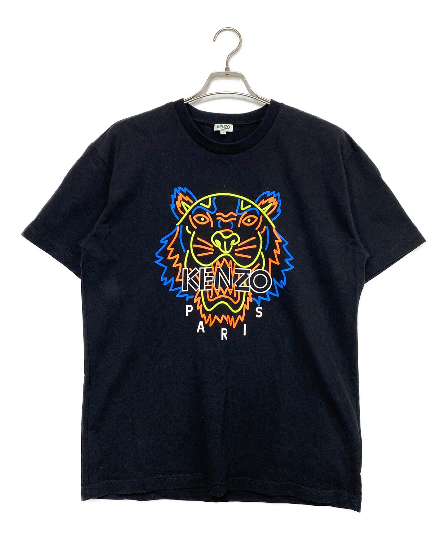 KENZO (ケンゾー) タイガープリントTシャツ ブラック サイズ:L