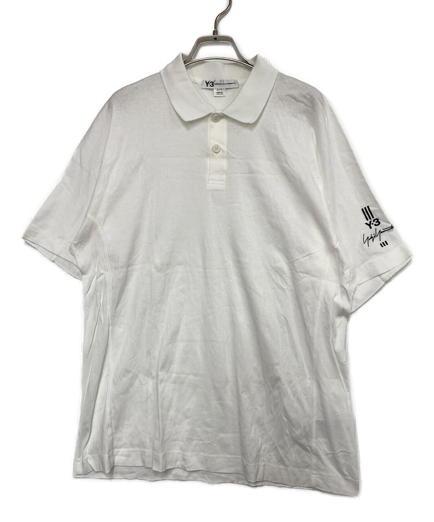 Y-3 (ワイスリー) ニュークラシックポロシャツ ホワイト サイズ:XL