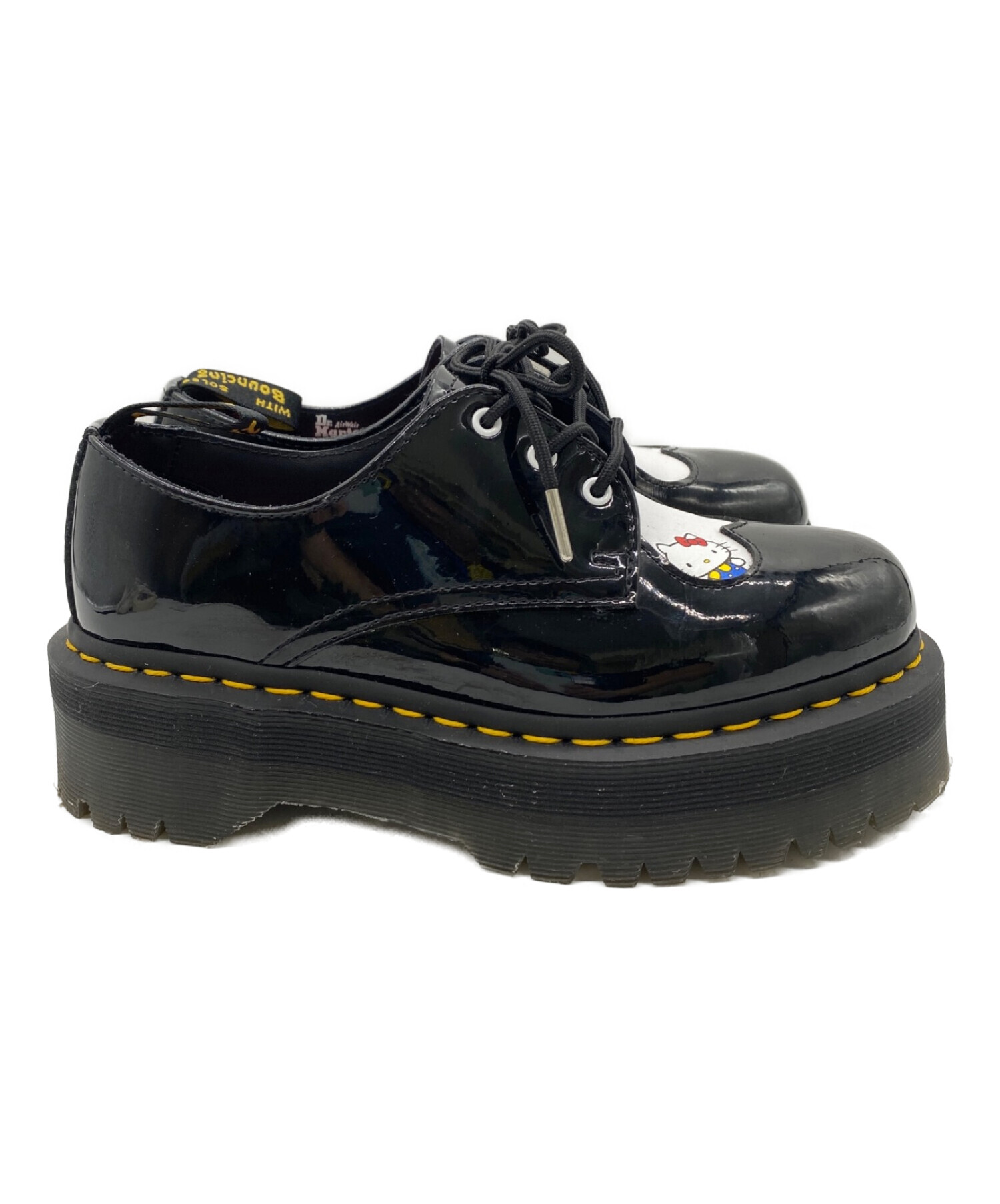 Dr.Martens×Hello Kitty (ドクターマーチン × ハローキティ) パテントレザー3ホールブーツ ブラック サイズ:UK4