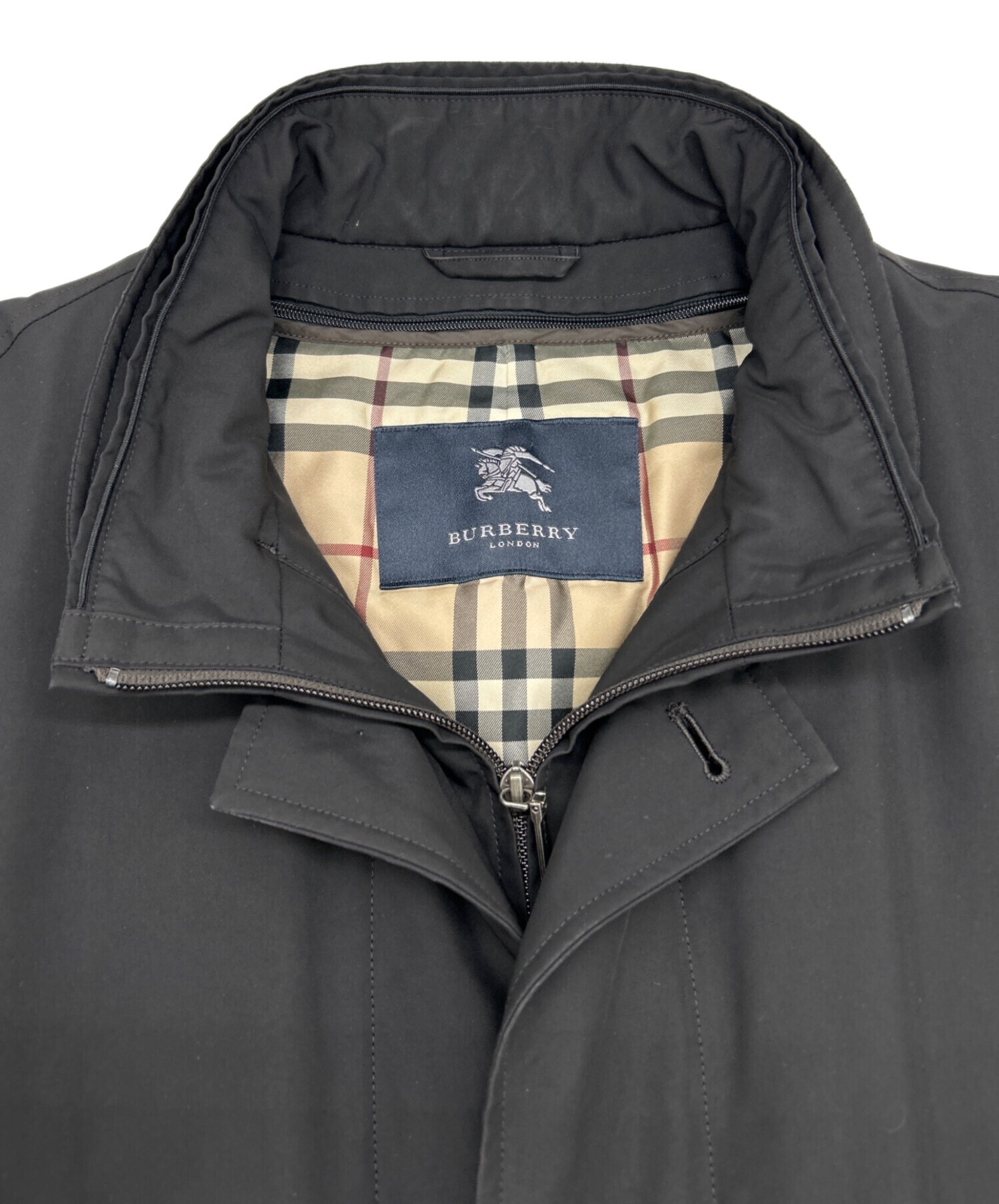 中古・古着通販】BURBERRY LONDON (バーバリーロンドン) キルティングライナー付きコート ブラック サイズ:SIZE  L｜ブランド・古着通販 トレファク公式【TREFAC FASHION】スマホサイト