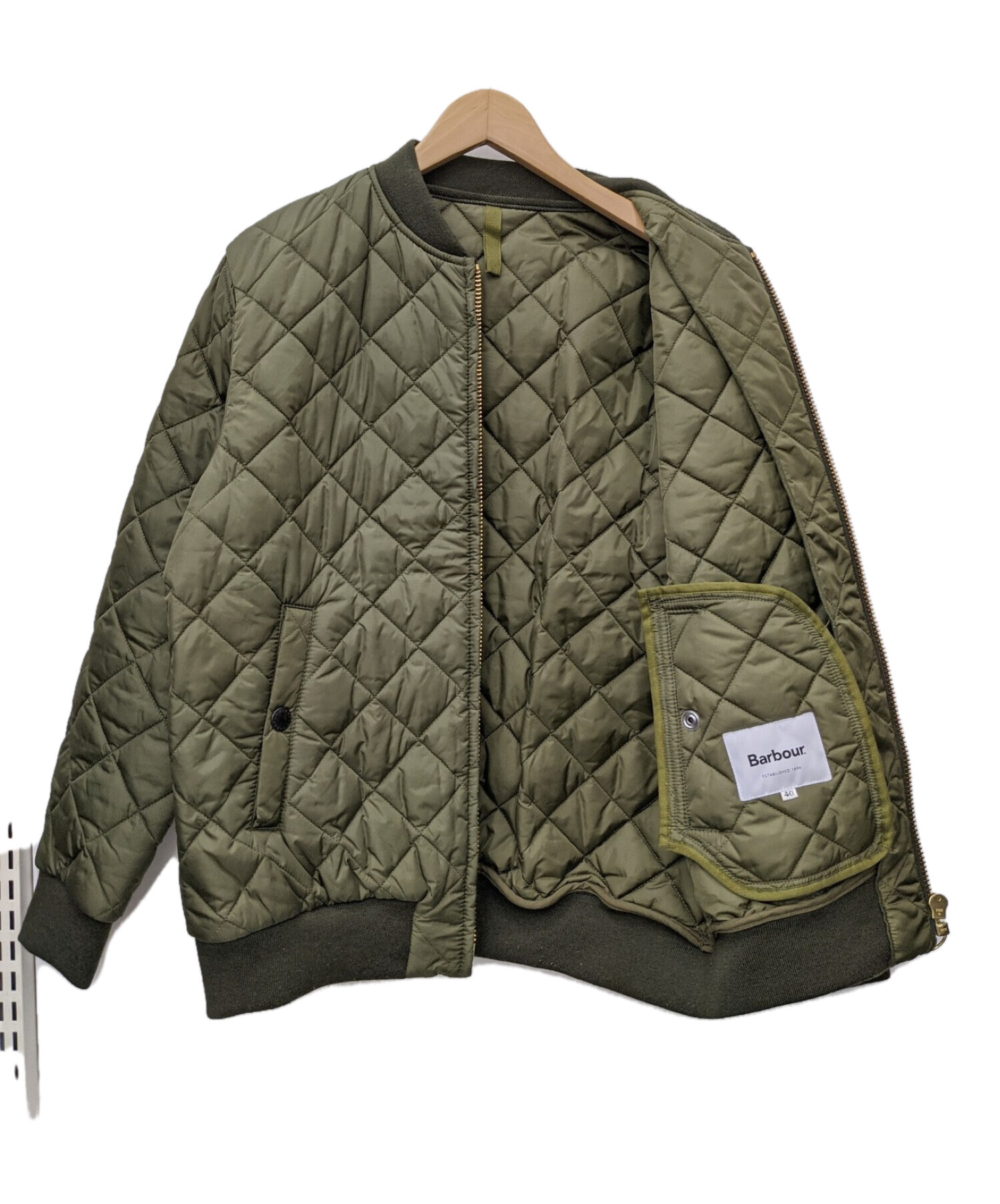 【中古・古着通販】Barbour (バブアー) ブルゾン グリーン サイズ:40