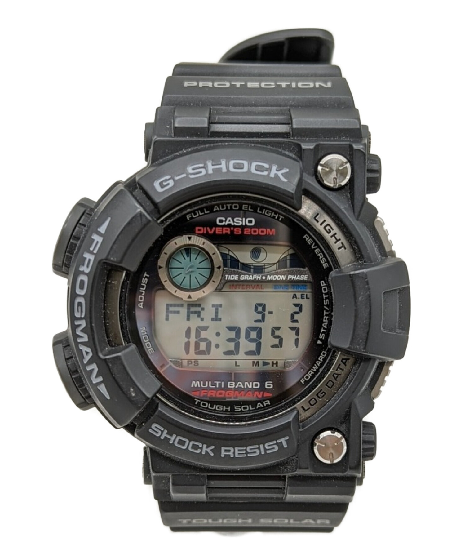 CASIO G-SHOCK MASTER OF G DW-8201GF-4JF FROGMAN TITANIUM 赤蛙 ...