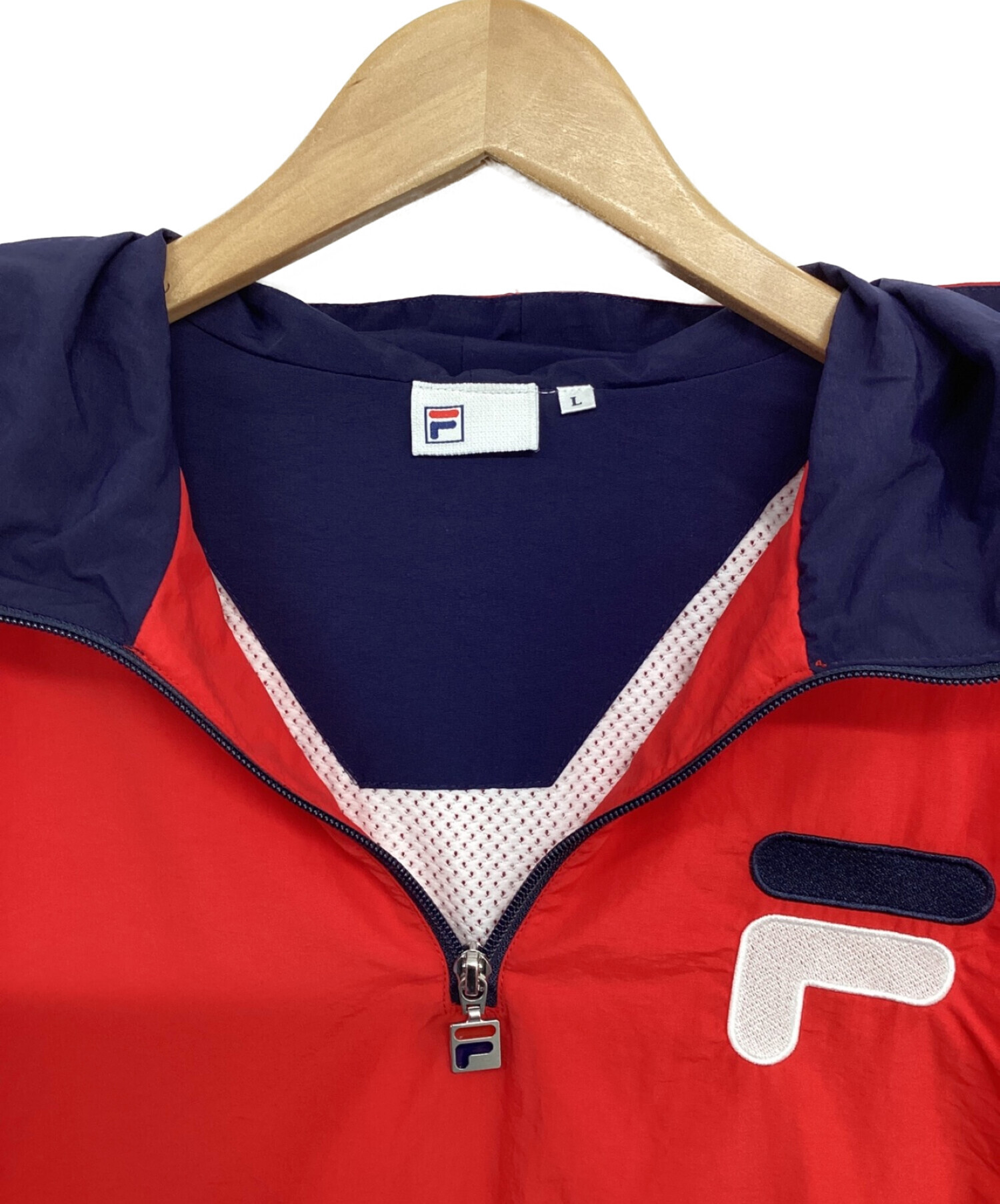 中古・古着通販】FILA (フィラ) アノラックパーカー トリコロール