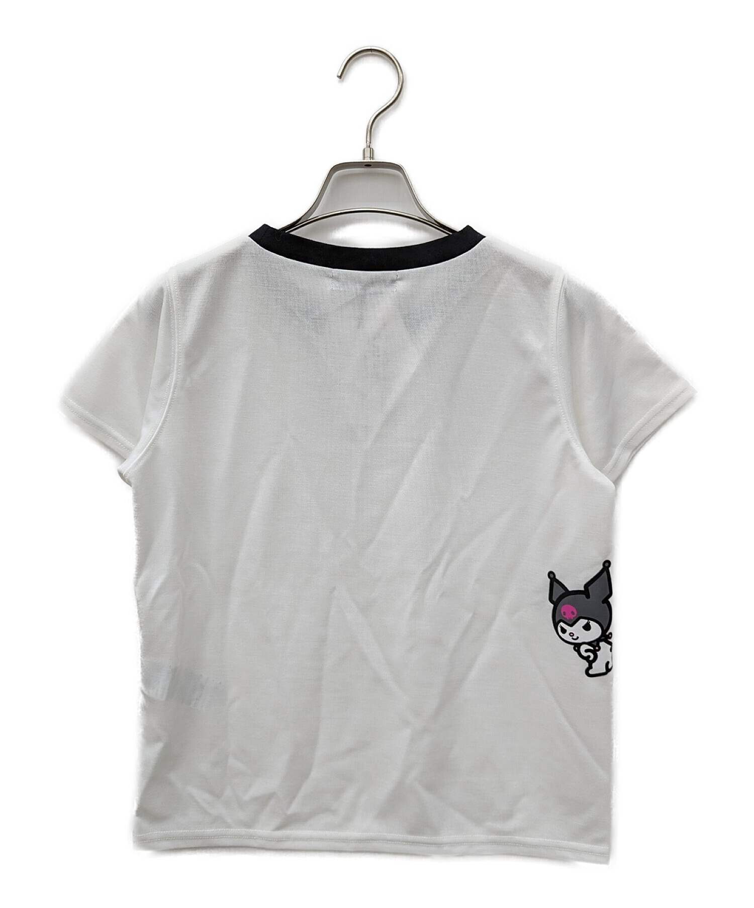 MARY QUANT (マリークヮント) KUROMI (クロミ) バイカラー Tシャツ ホワイト サイズ:M 未使用品