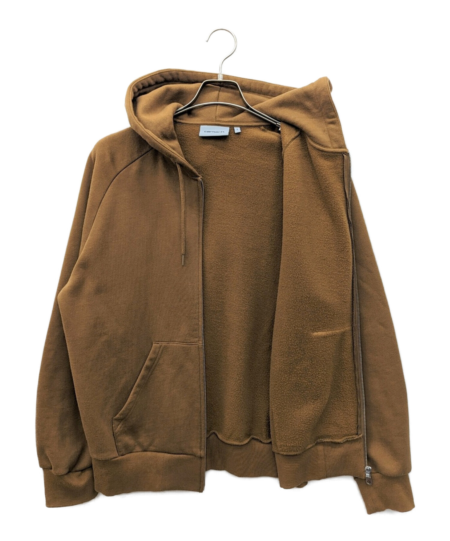 【中古・古着通販】CarHartt (カーハート) ジップパーカー ブラウン