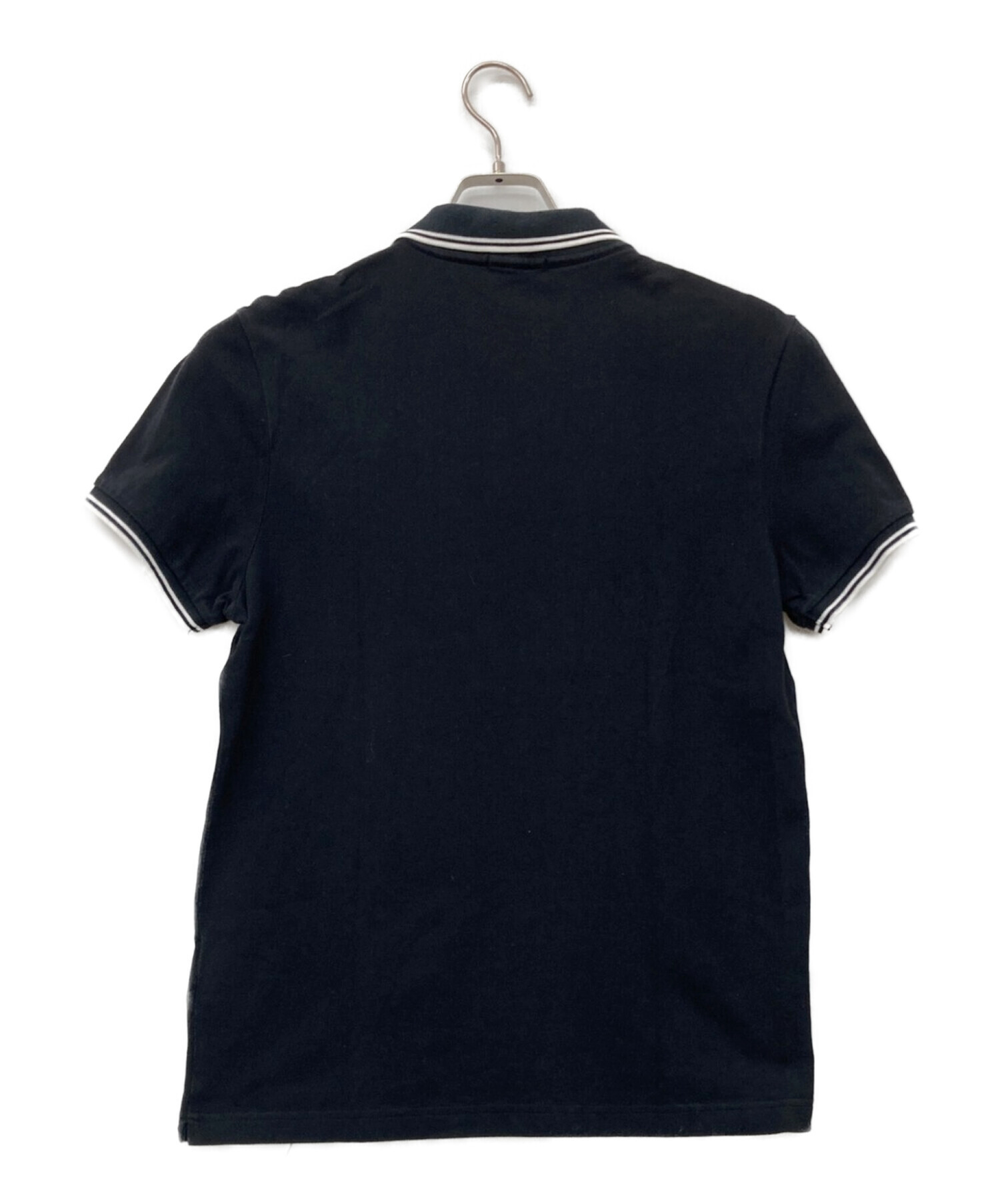 MONCLER (モンクレール) ロゴ ワンポイント ポロシャツ ブラック サイズ:M