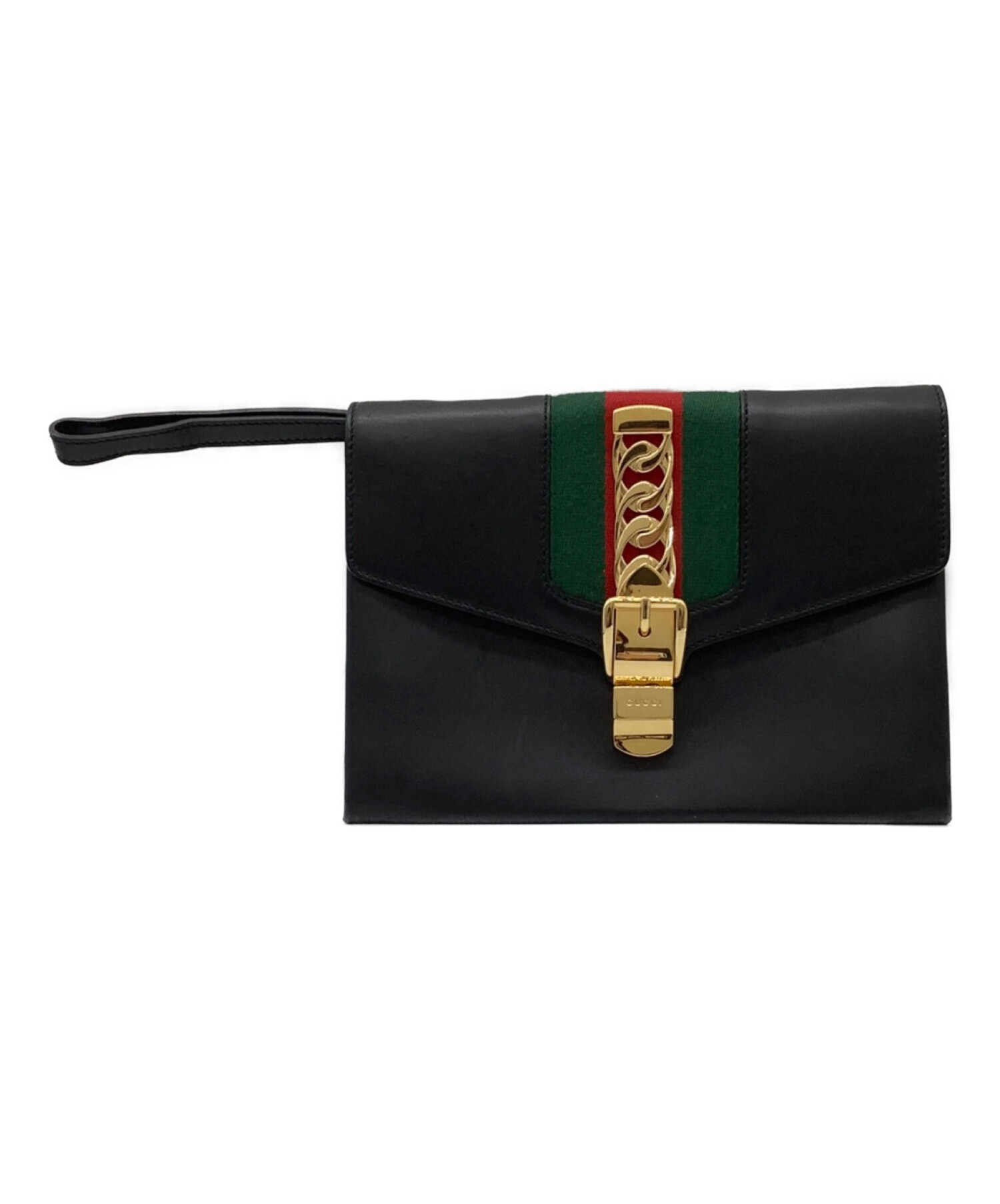 中古・古着通販】GUCCI (グッチ) クラッチバッグ ブラック｜ブランド