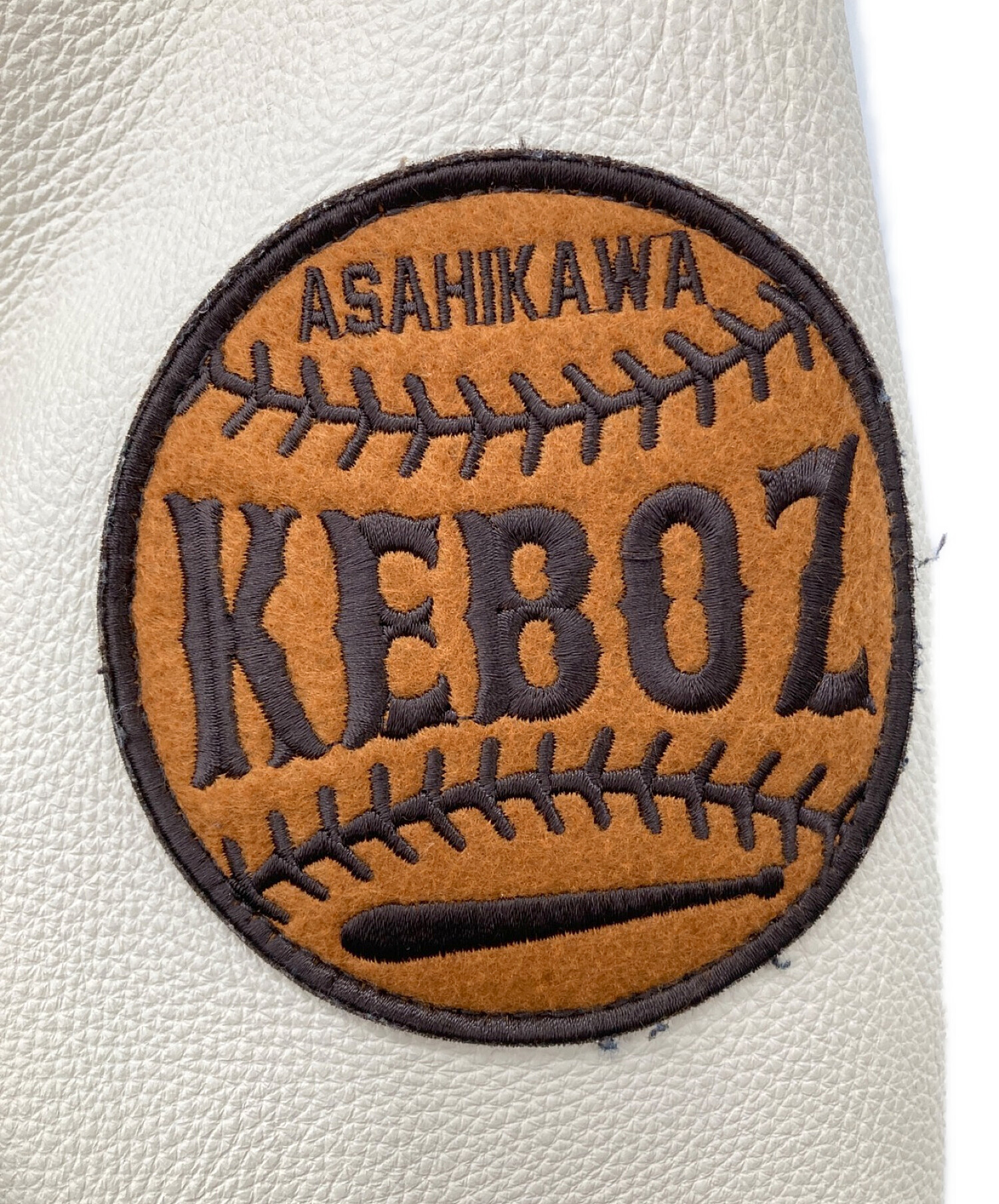 中古・古着通販】KEBOZ (ケボズ) JOURNAL STANDARD (ジャーナルスタンダード) スタジアムジャケット ホワイト×ブラウン サイズ:L｜ブランド・古着通販  トレファク公式【TREFAC FASHION】スマホサイト