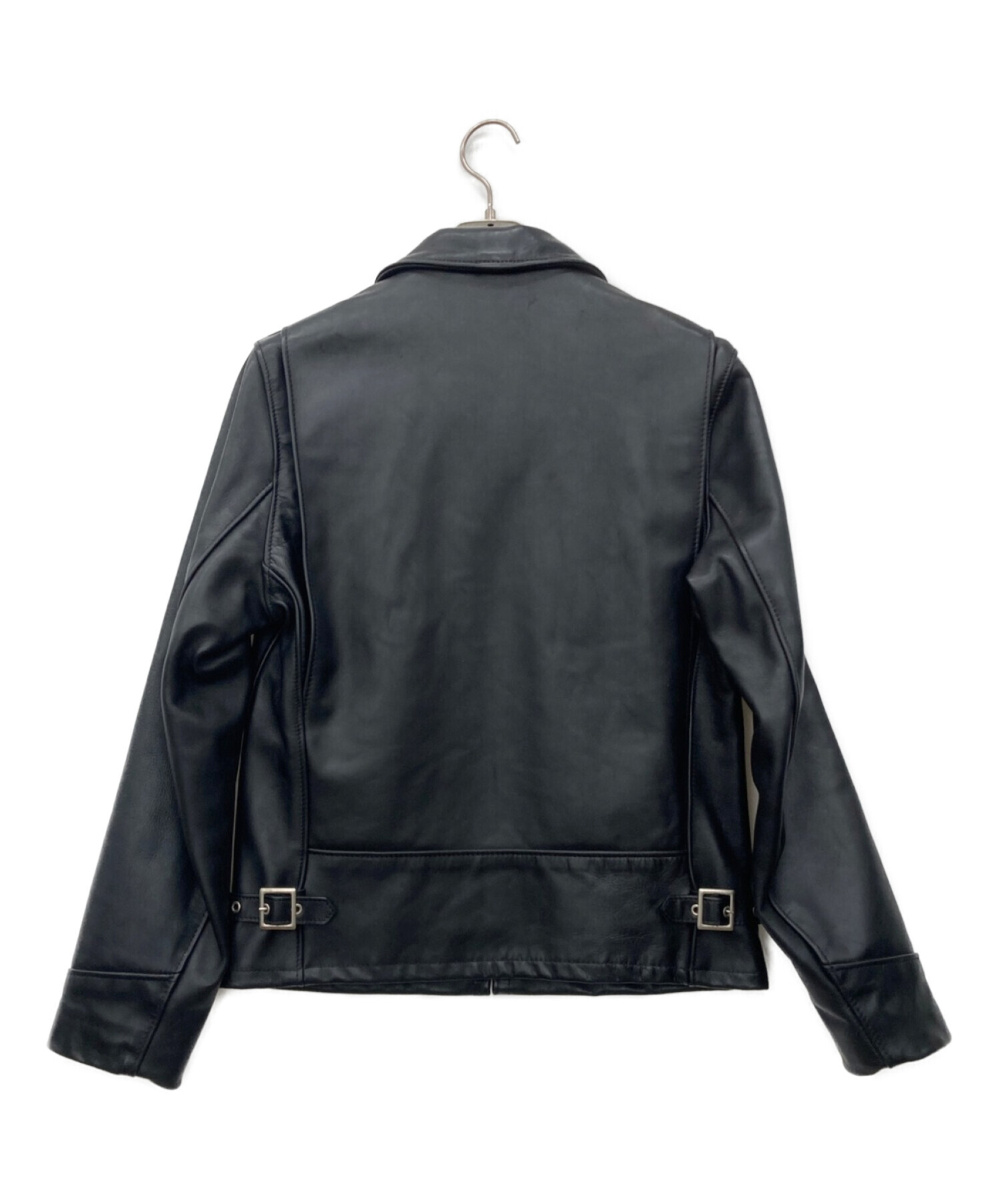 【美品】ショット シングル ライダースジャケット ブラック サイズ38鑑定済商品です