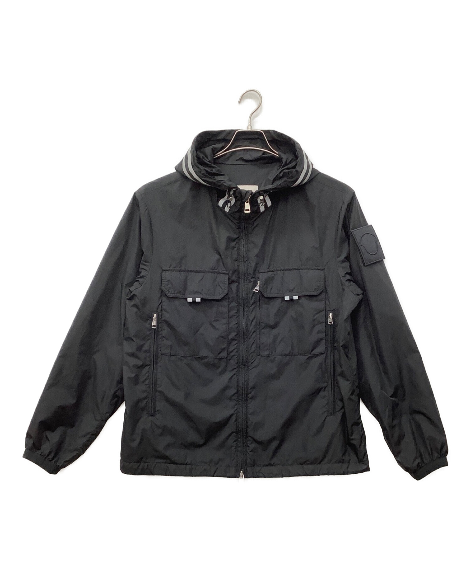 中古・古着通販】MONCLER (モンクレール) ナイロンジャケット ブラック