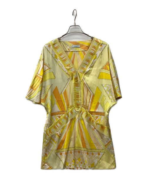 【中古・古着通販】Emilio Pucci (エミリオ プッチ) シルクワンピース イエロー サイズ:34｜ブランド・古着通販  トレファク公式【TREFAC FASHION】スマホサイト