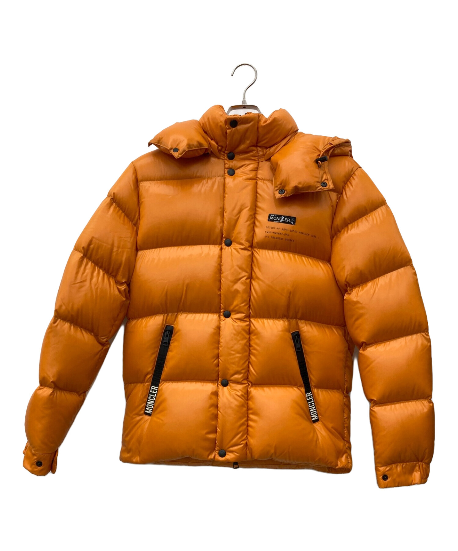 中古・古着通販】MONCLER (モンクレール) ラグメントデザイン バッグロゴ ダウンジャケット オレンジ サイズ:1｜ブランド・古着通販  トレファク公式【TREFAC FASHION】スマホサイト