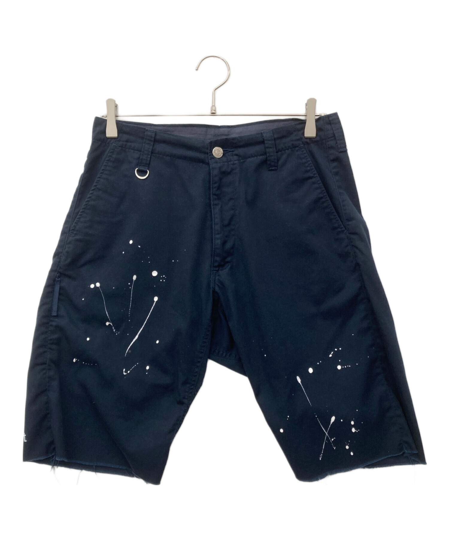 中古・古着通販】uniform experiment (ユニフォームエクスペリメント) DRIPPING SHORTS （ドリッピング ショーツ）  ネイビー サイズ:1｜ブランド・古着通販 トレファク公式【TREFAC FASHION】スマホサイト