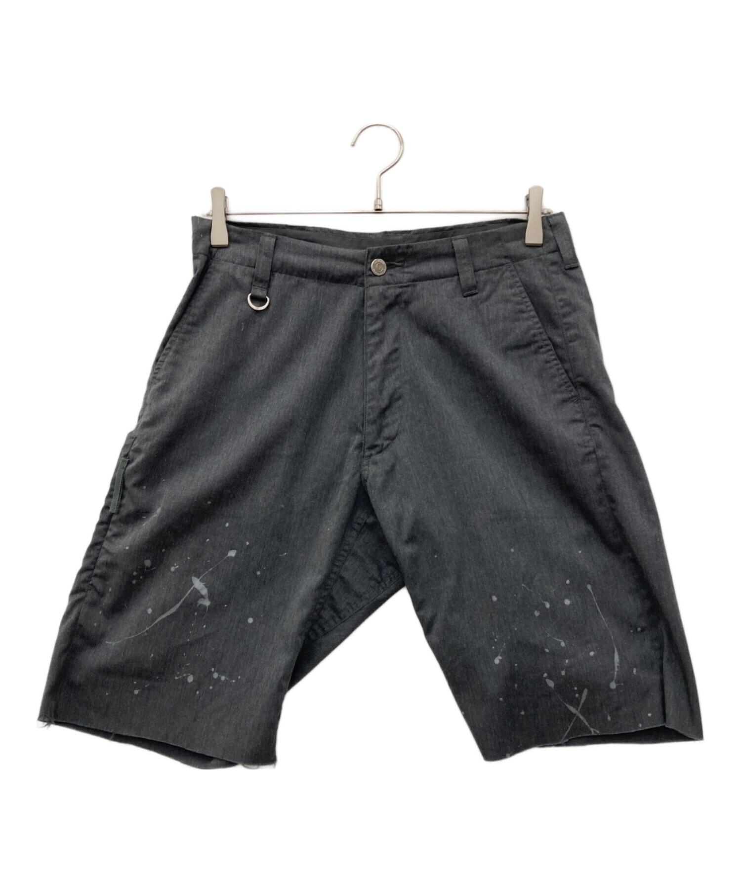 中古・古着通販】uniform experiment (ユニフォームエクスペリメント) DRIPPING SHORTS（ドリッピング ショーツ）  グレー サイズ:1｜ブランド・古着通販 トレファク公式【TREFAC FASHION】スマホサイト