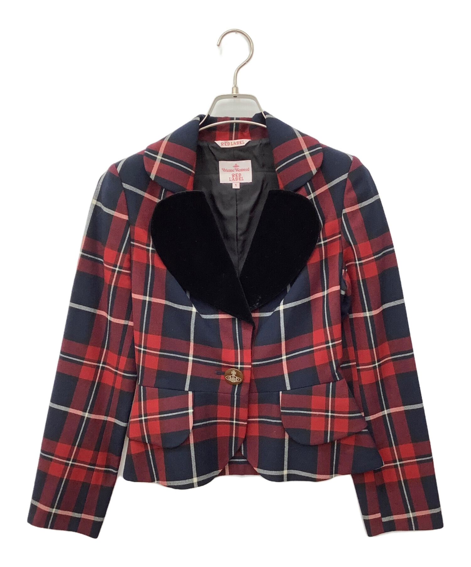 中古・古着通販】Vivienne Westwood RED LABEL (ヴィヴィアンウエストウッドレッドレーベル) ラブジャケットセットアップ  レッド サイズ:1｜ブランド・古着通販 トレファク公式【TREFAC FASHION】スマホサイト