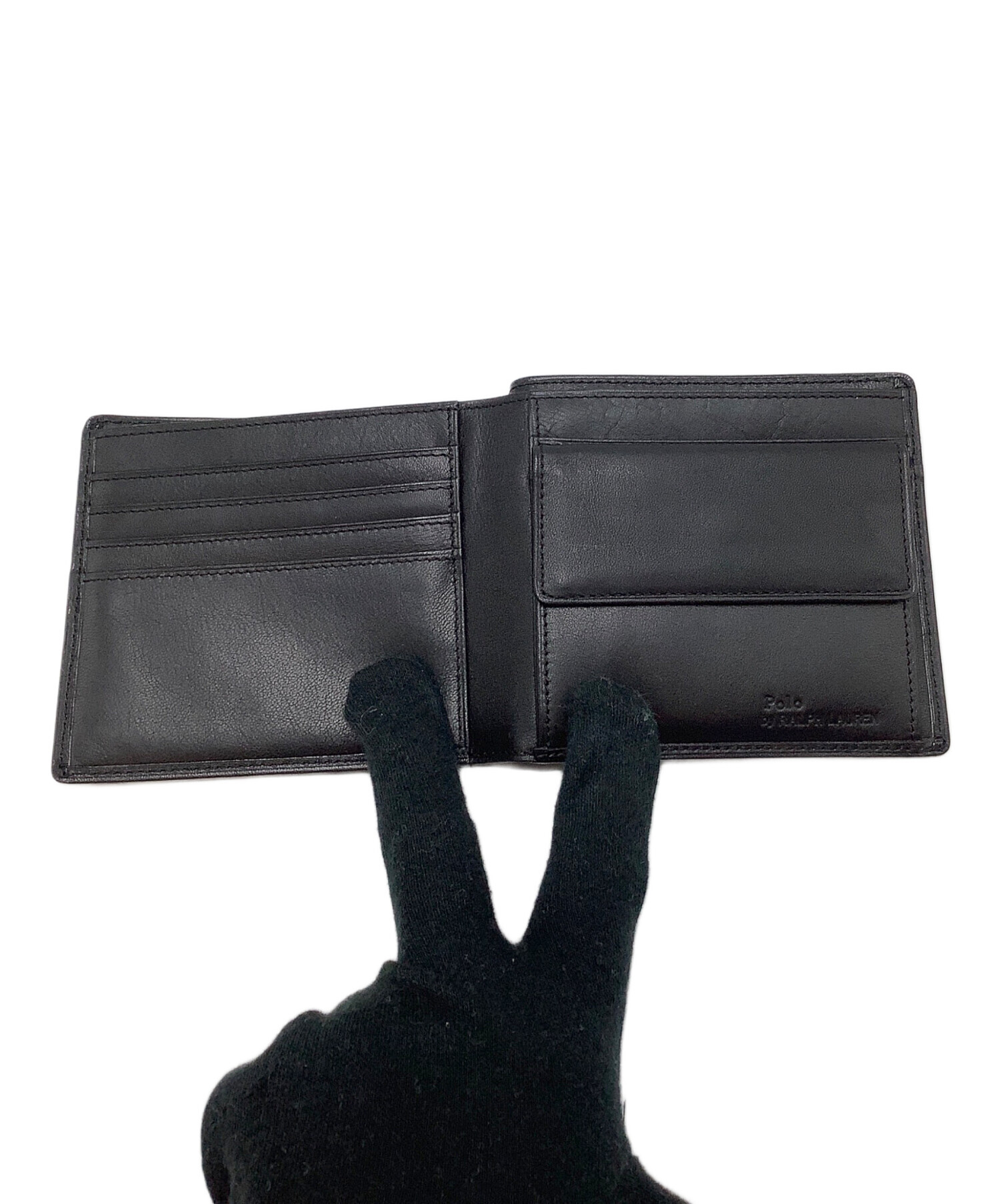 中古・古着通販】RALPH LAUREN (ラルフローレン) 2つ折り財布 ブラック 未使用品｜ブランド・古着通販 トレファク公式【TREFAC  FASHION】スマホサイト