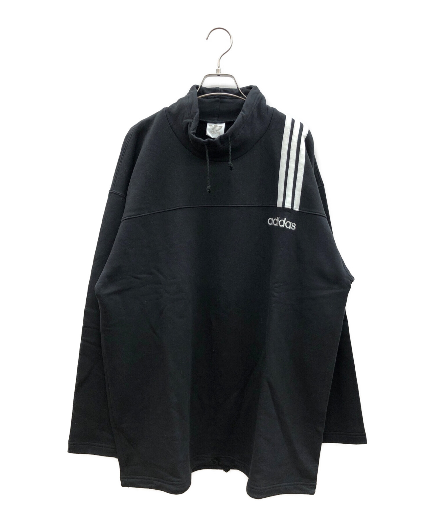 adidas (アディダス) デサント社製90sプルオーバー ブラック サイズ:SIZE L 未使用品