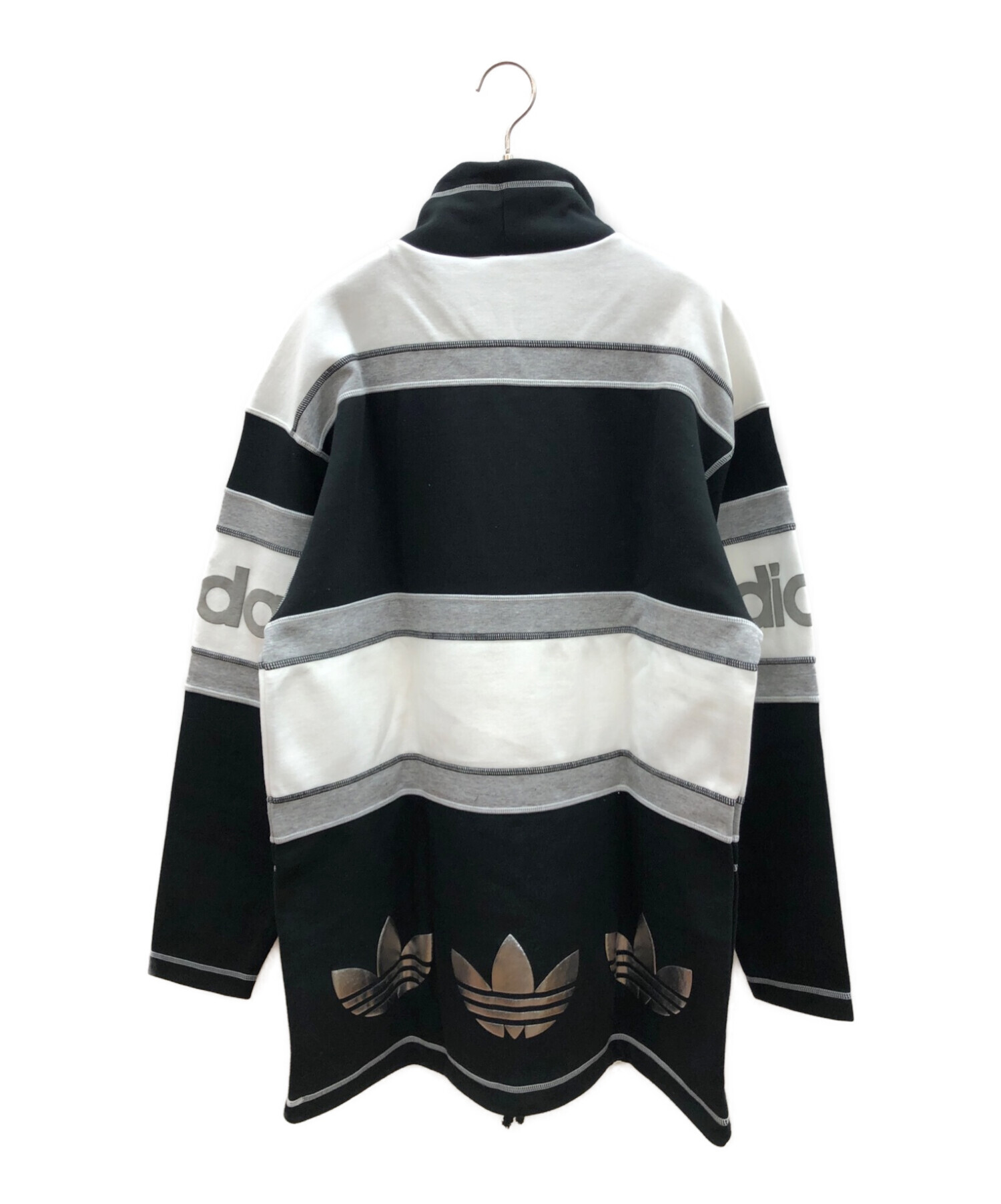 adidas (アディダス) デサント社製90sプルオーバー ブラック サイズ:SIZE L