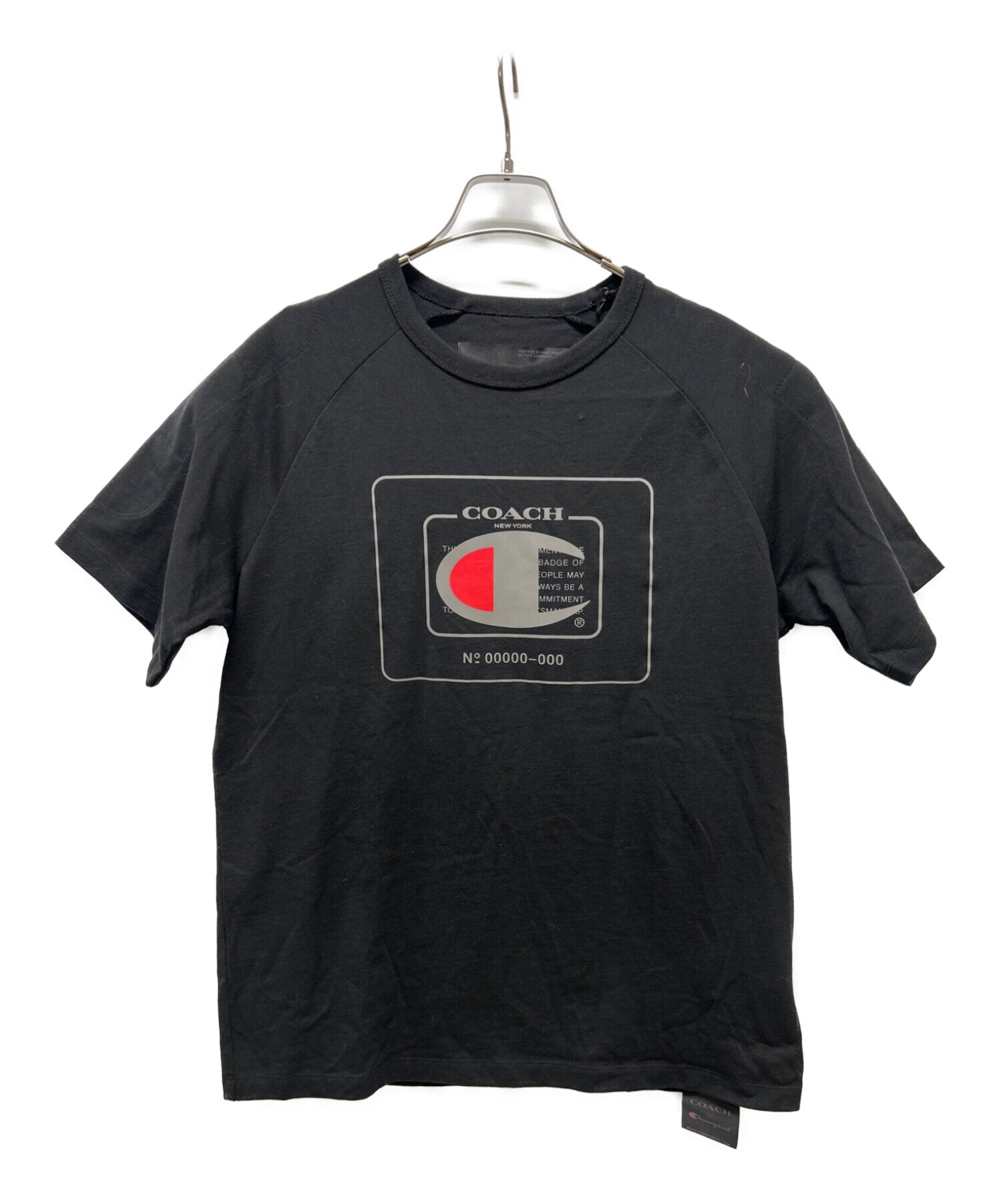 COACH×Champion (コーチ×チャンピオン) Tシャツ ブラック サイズ:SIZE S