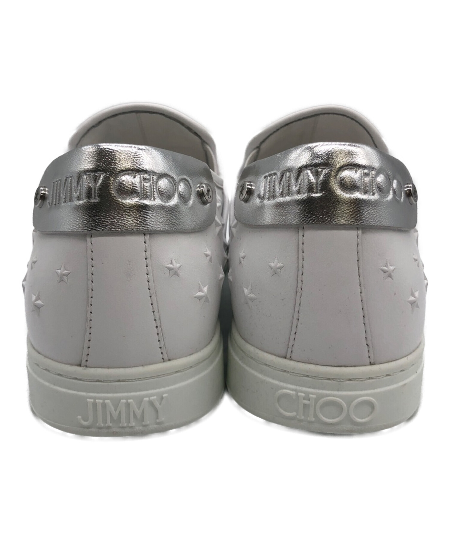 中古・古着通販】JIMMY CHOO (ジミーチュウ) スリッポン ホワイト