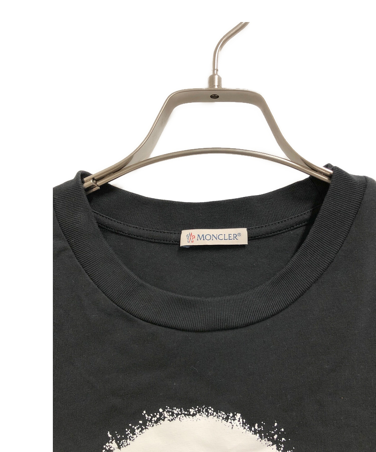 MONCLER (モンクレール) 半袖Tシャツ ブラック サイズ:SIZE L