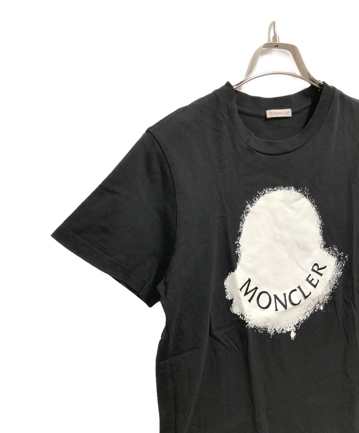 中古・古着通販】MONCLER (モンクレール) 半袖Tシャツ ブラック サイズ