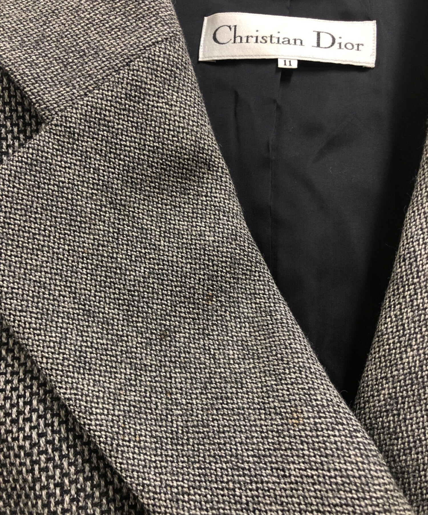 Christian Dior (クリスチャン ディオール) ダブルジャケット グレー サイズ:11