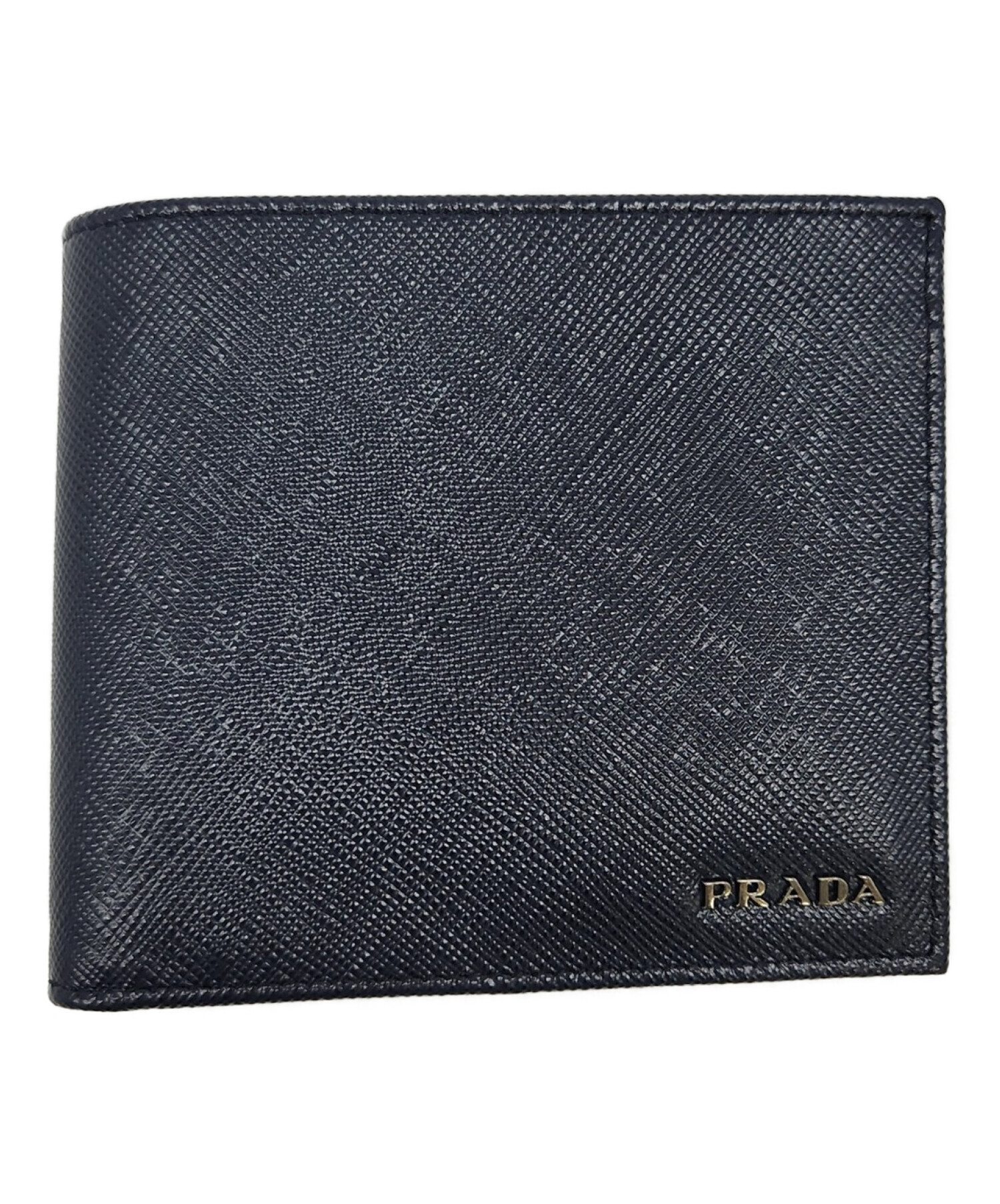 プラダ 二つ折り財布 ブラック PRADA - 小物
