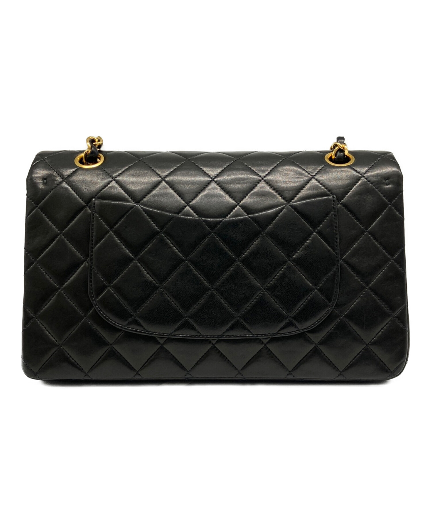 中古・古着通販】CHANEL (シャネル) Wフラップチェーンショルダーバッグ 25 ブラック サイズ:25｜ブランド・古着通販  トレファク公式【TREFAC FASHION】スマホサイト