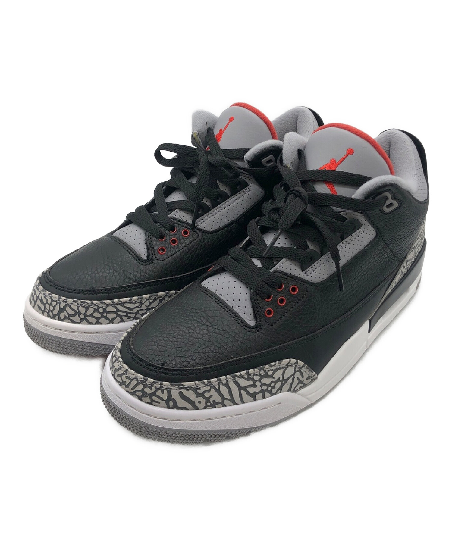 中古・古着通販】NIKE (ナイキ) AIR JORDAN 3 OG Black Cement(エアジョーダン3オージーブラックセメント)  