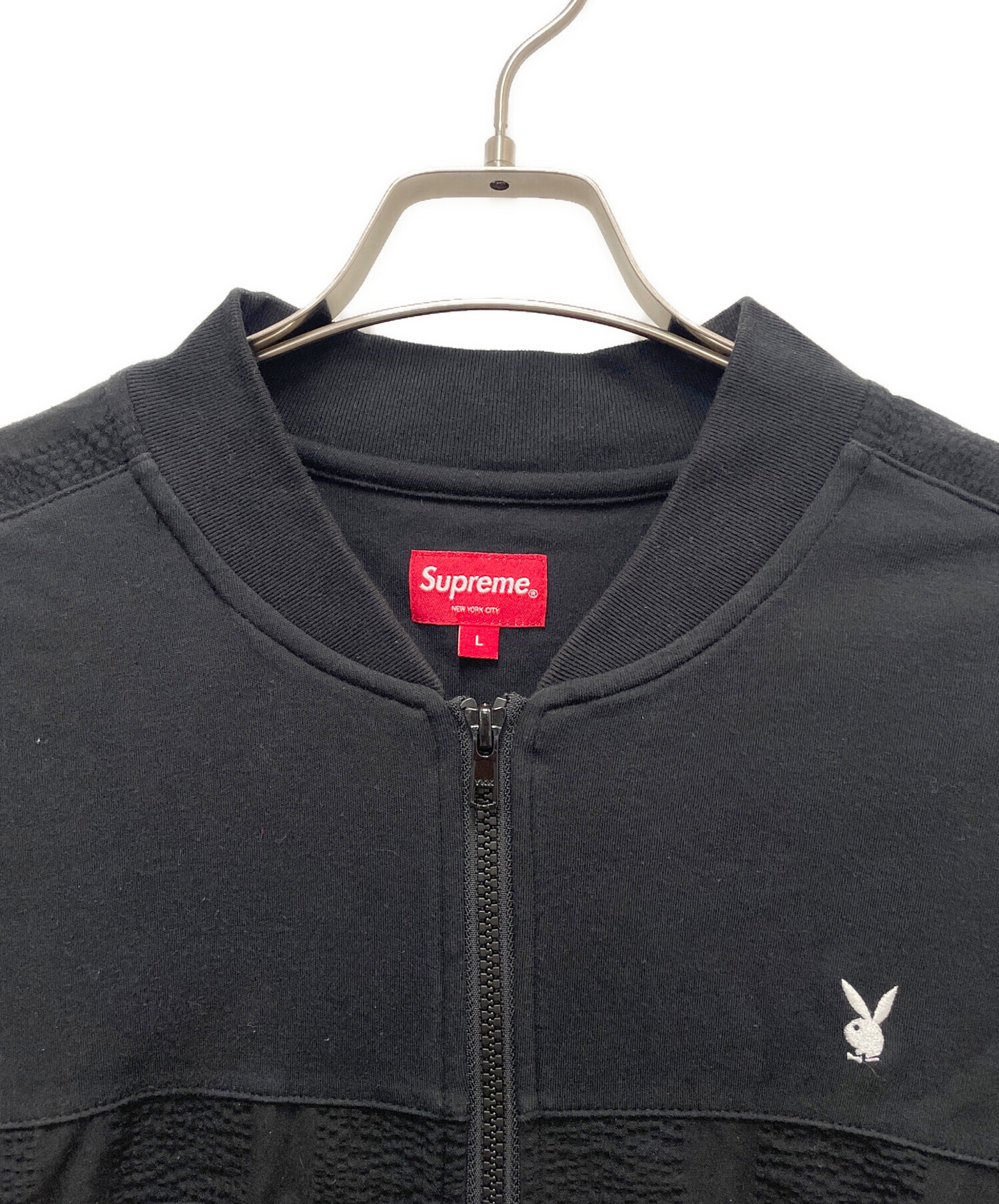 SUPREME (シュプリーム) PLAY BOY (プレイボーイ) Leisure Zip Up Top ブラック サイズ:SIZE L