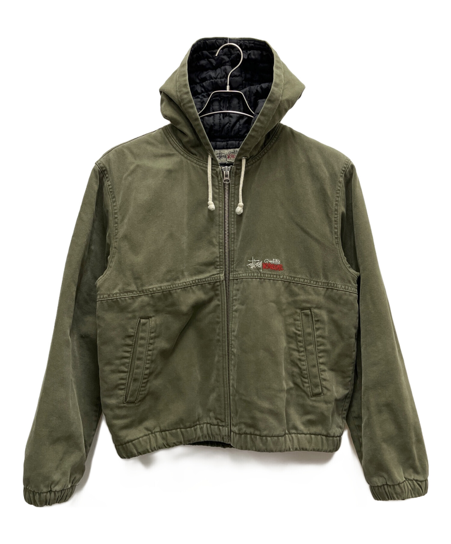 stussy (ステューシー) WORK JACKET INSULATED CANVAS グリーン サイズ:SIZE M