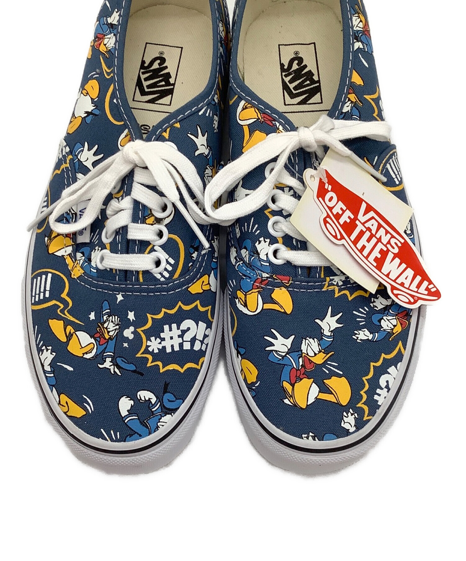 VANS×Disney (バンズ×ディズニー) ローカットスニーカー ネイビー サイズ:26.5 未使用品