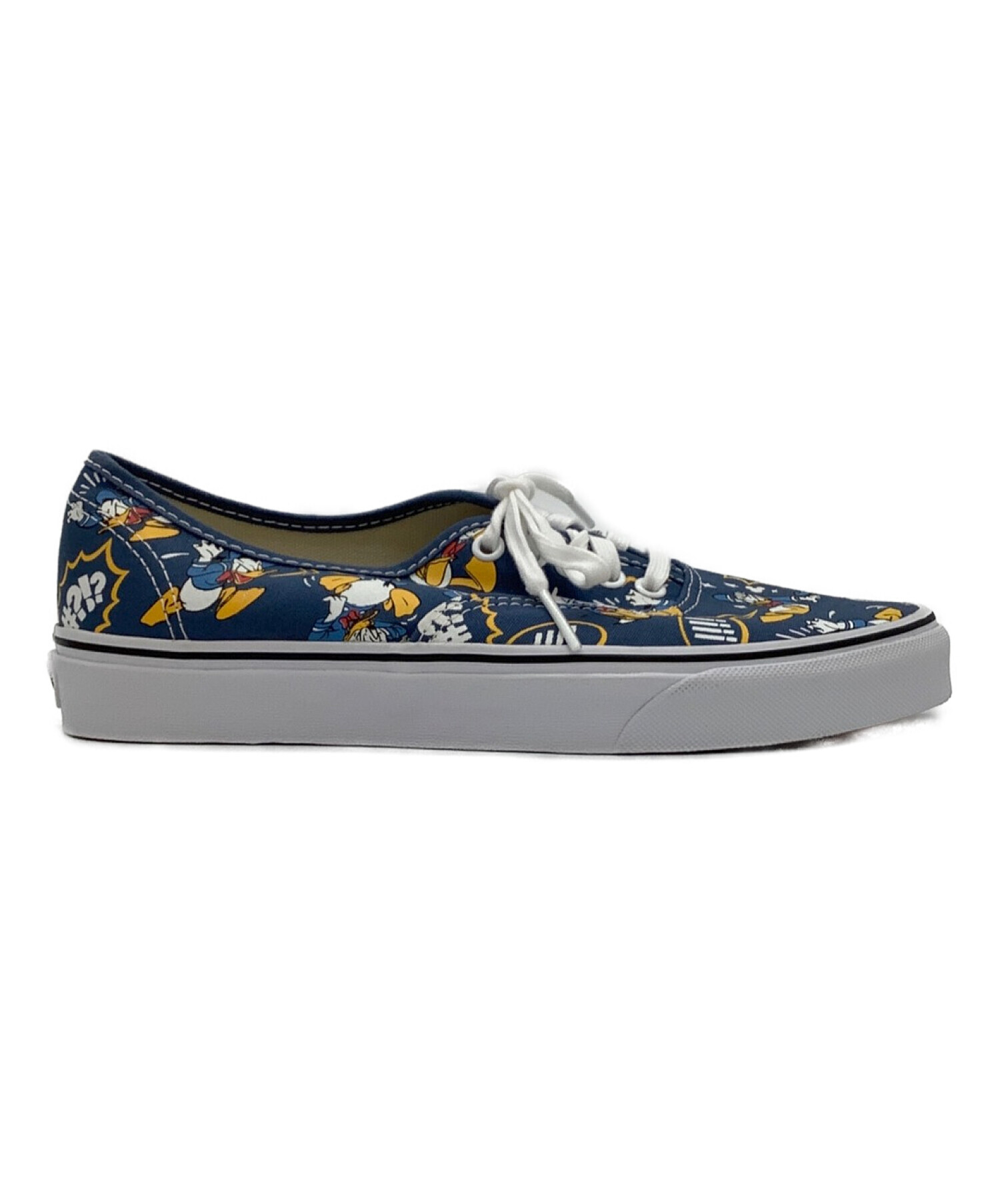 VANS×Disney (バンズ×ディズニー) ローカットスニーカー ネイビー サイズ:26.5 未使用品