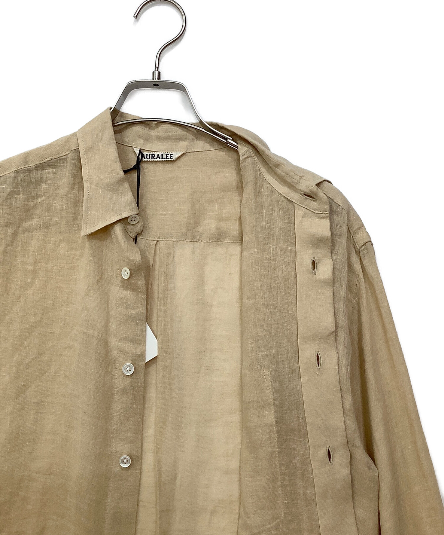 中古・古着通販】AURALEE (オーラリー) SEE-THROUGH LINEN SHIRTS