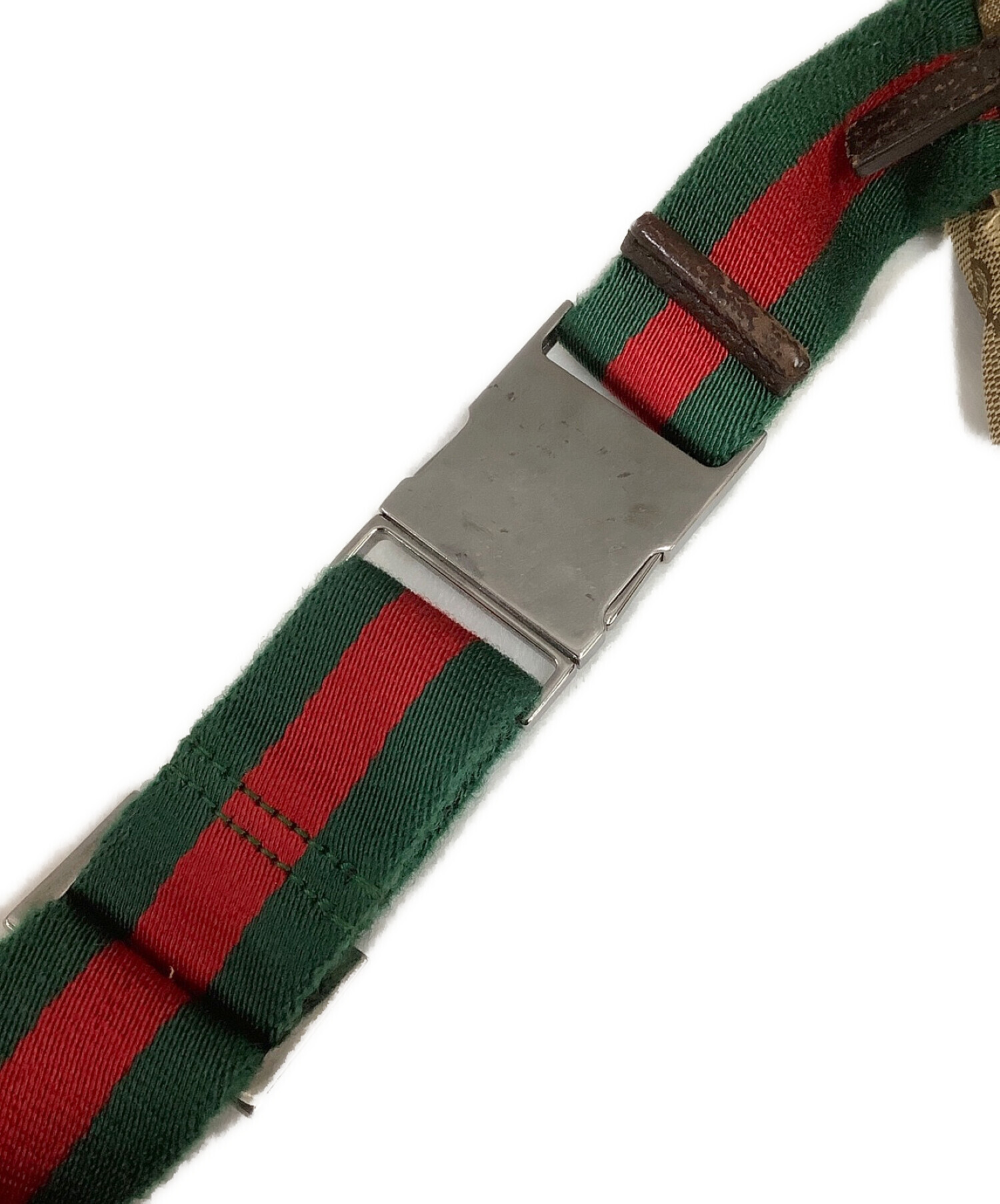 中古・古着通販】GUCCI (グッチ) ウエストバッグ ベージュ×ブラウン