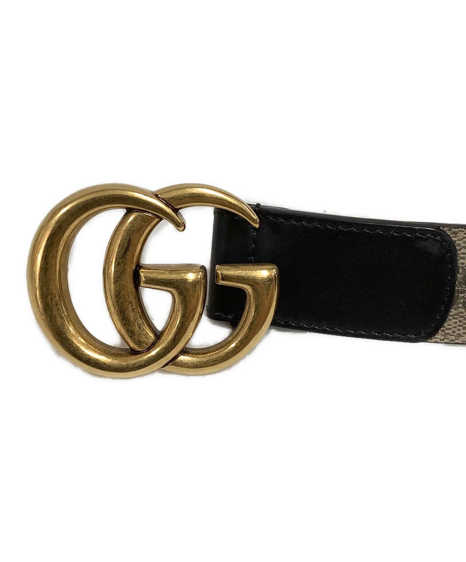 中古・古着通販】GUCCI (グッチ) ダブルGバックルGGベルト｜ブランド