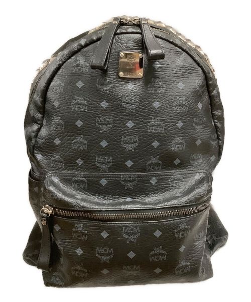 【中古・古着通販】MCM (エムシーエム) スタッズリュック ブラック