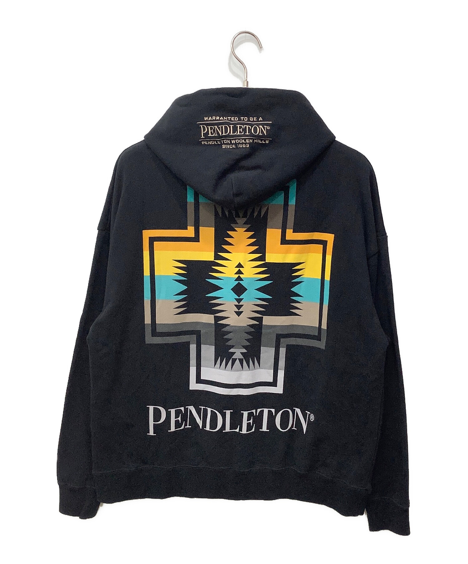 中古・古着通販】PENDLETON (ペンドルトン) jeansfactory バックプリントパーカー ブラック サイズ:M｜ブランド・古着通販  トレファク公式【TREFAC FASHION】スマホサイト