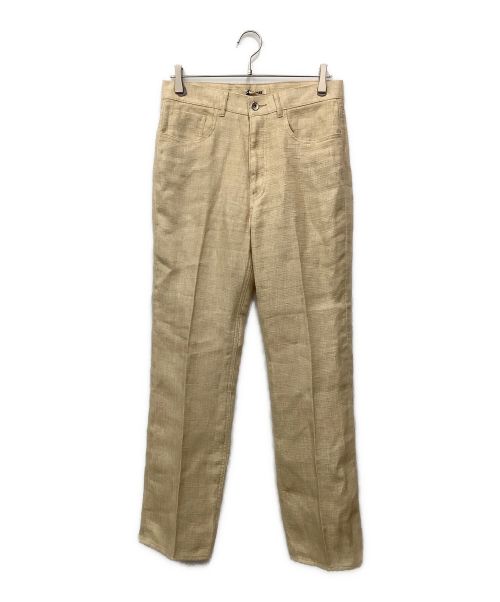 【中古・古着通販】AURALEE (オーラリー) LINEN DOUBLE FACE 5P PANTS ベージュ サイズ:3  未使用品｜ブランド・古着通販 トレファク公式【TREFAC FASHION】スマホサイト